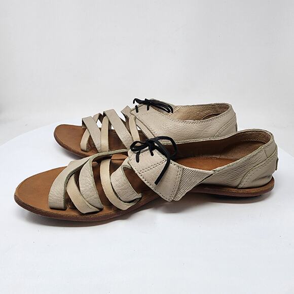 Sorel Lake Shore Sandals Women 11 Strappy Fisherman Taupe Leather  NL-1950-160 - Picture 8 of 11